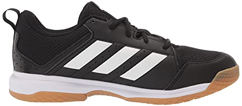 adidas Women's Ligra 7 Track and Field Shoe, Black/White/Black, 8