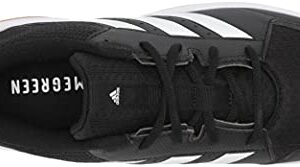 adidas Women's Ligra 7 Track and Field Shoe, Black/White/Black, 8