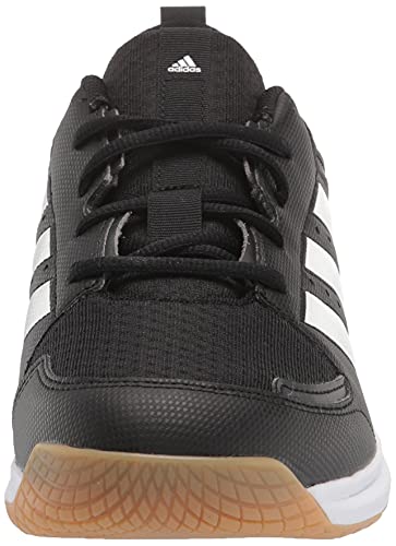 adidas Women's Ligra 7 Track and Field Shoe, Black/White/Black, 8