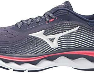 Mizuno Women's Wave Sky 5 Running Shoe, Peacoat, 9