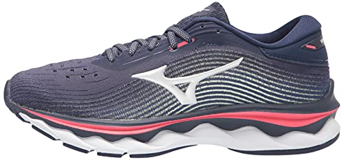 Mizuno Women's Wave Sky 5 Running Shoe, Peacoat, 9