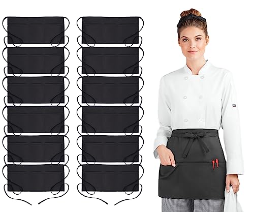 Avalon Kitchen waitress apron waist aprons for waitress cute black aprons for servers aprons for women with pockets waitress apron cute