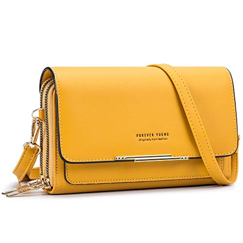 Roulens Small Crossbody Bag for Women,Cell Phone Purse Women's Shoulder Handbags Wallet Purse with Credit Card Slots