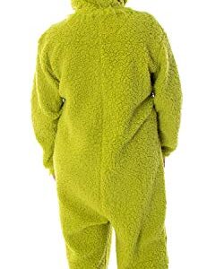 Dr. Seuss The Grinch Who Stole Christmas Matching Family Costume Pajama Sherpa Union Suit For Women Men (MD)