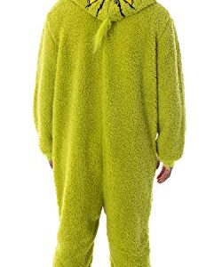 Dr. Seuss The Grinch Who Stole Christmas Matching Family Costume Pajama Sherpa Union Suit For Women Men (MD)