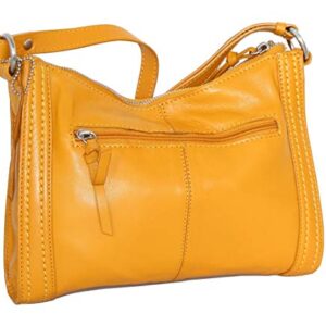 Kitty Cat Leather Crossbody (Mustard)