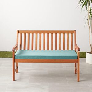 Amazon Basics Outdoor Patio Bench Cushion 45 x 18 x 3 Inches, Cyan Blue