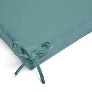 Amazon Basics Outdoor Patio Bench Cushion 45 x 18 x 3 Inches, Cyan Blue