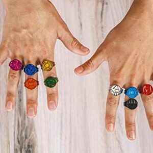 SalesOne LLC DC Comics Green Lantern Power Rings | Lantern Corps Power Rings | 9-Ring Set