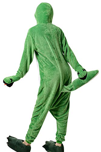 YAOMEI Women Onesies Adult, Mens Kigurumi Onesies Unicorn Pyjamas Sleepsuit Nightwear 3D Hoodie (Snake, XL)