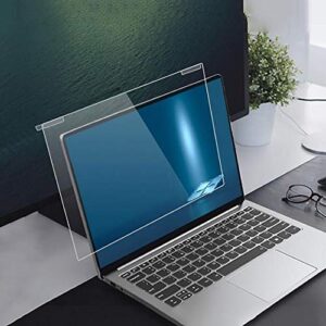 wlwleo laptop screen protector film for 12-17 inch display hanging anti blue light filter& screen protector for eyes anti-glare film for computer screens,15.6"(370 * 228)