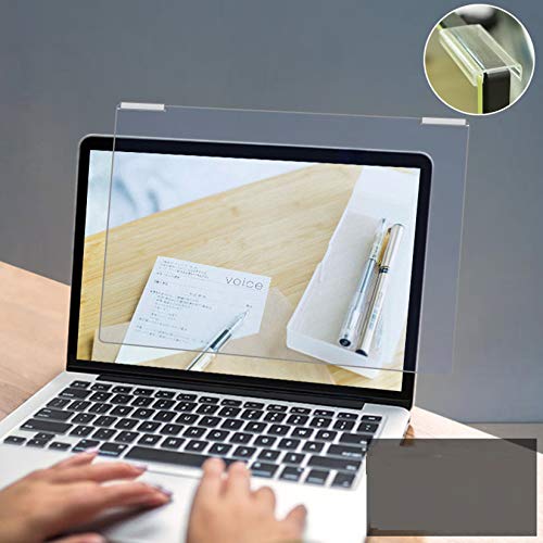 WLWLEO Laptop Screen Protector Film for 12-17 inch Display Hanging Anti Blue Light Filter& Screen Protector for Eyes Anti-glare Film for Computer Screens,15.6"(370 * 228)