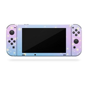 TACKY DESIGN Clouds Skin Compatible with Nintendo Switch Skins Decal, Stickers Blue Pastel Starry Sky Vinyl 3M Moon Full wrap Cover