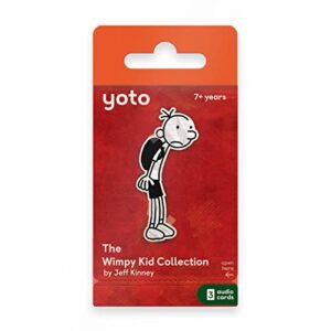 yoto diary of a wimpy kid collection by jeff kinney – 3 kids audiobook cards for use player & yoto mini bluetooth speaker, fun educational daytime & bedtime stories for children ages 7+