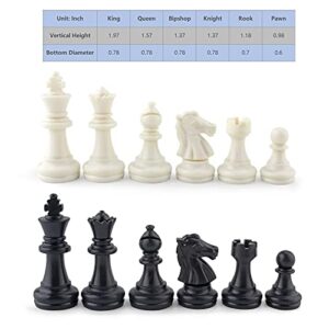 DINOBROS Magnetic Travel Chess Set with Folding Board Portable Chess Board Games Gift for Kids and Adults