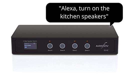 Audioflow 4 Way Speaker Switch Selector Box Smart Wi-Fi