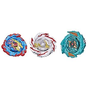 beyblade hasbro burst surge speedstorm tempest cloud 3-pack - abyss devolos d6, demise satomb, and mirage helios h6 battling game top toys