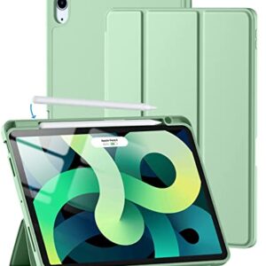 Cousper Case for iPad Air 5th Generation Case 2022/iPad Air 4th Generation Case 2020 10.9 Inch, Trifold Stand Case with Pencil Holder [2nd Apple Pencil Wireless Charging] for iPad Air 5/4 Matcha Green