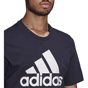 adidas Men's Essentials Big Logo Tee, Legend Ink/White, Medium