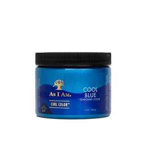 as i am curl color - cool blue - 6 ounce - color & curling gel - temporary color - medium hold - vegan & cruelty free