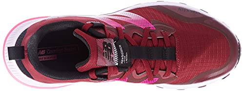 New Balance womens Dynasoft Nitrel V4 Trail Running Shoe, Garnet/Black, 8.5 US