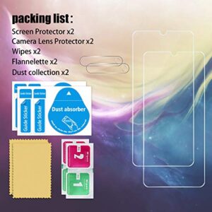 LG V60 ThinQ Screen Protector + Camera Lens Protectors by YEYEBF,[2+2 Pack] Tempered Glass Screen Protector [9H Hardness][Case-Friendly][3D Glass][Bubble-Free] Screen Protector Glass for LG V60 ThinQ