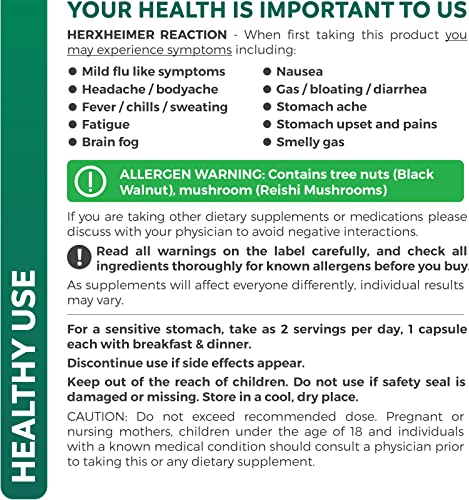 Candida Support (120 Capsules) - Caprylic Acid, Oregano Oil & Probiotics Help Maintain Already Normal Levels of Yeast and Candida - Vegetarian, Non-GMO Intestinal Supplement - Gut Cleanse (No Pills)