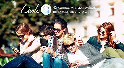 Alcatel Link Zone Wi-Fi Hotspot with 4G LTE Global Capabilities (insert a SIM Card), Mobile WiFi Hotspot - USA, Latin, Caribbean, Europe (Renewed)