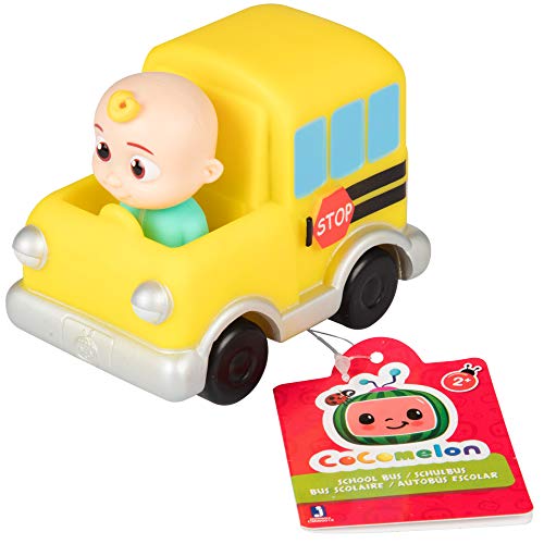 CoComelon 3" Car Vehicle Toys 3-Pack - Officially Licensed - Includes Mini JJ, Tomtom & YoYo Character Figures! Trucks and Bus for Toddlers & Preschoolers Ages 1-3 - Great Gift for Kids, Boys & Girls
