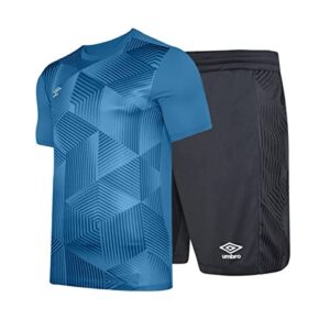 umbro mens maxium football kit (m) (blue jewel/black)