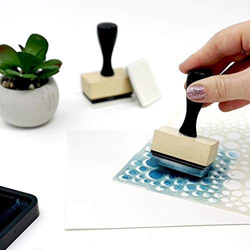 Pixiss Mini Ink Blending Tools - Square (Mini Ink Blending Tool with Added Replacement Foams)