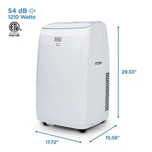 BLACK+DECKER 14,000 BTU Portable Air Conditioner with Heat, White