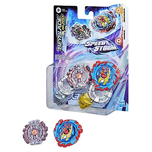 BEYBLADE Burst Surge Speedstorm Mirage Helios H6 and Gaianon G6 Spinning Top Dual Pack - 2 Battling Game Top Toy for Kids Ages 8 and Up