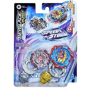 BEYBLADE Burst Surge Speedstorm Mirage Helios H6 and Gaianon G6 Spinning Top Dual Pack - 2 Battling Game Top Toy for Kids Ages 8 and Up