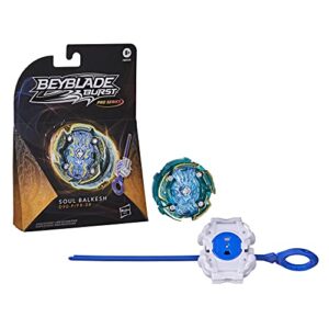 beyblade burst pro series soul balkesh spinning top starter pack - stamina type battling game top with launcher toy