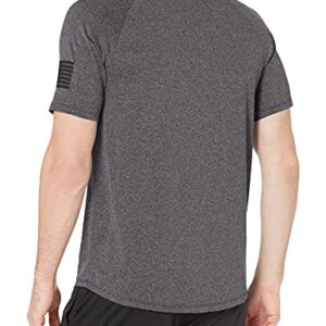 Under Armour mens Freedom Tech Short Sleeve T-Shirt , Carbon Black (021)/Black , Large