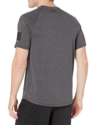 Under Armour mens Freedom Tech Short Sleeve T-Shirt , Carbon Black (021)/Black , Large