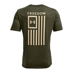 Under Armour Men's New Freedom Flag T-Shirt , Marine Od Green (390)/Desert Sand , Large