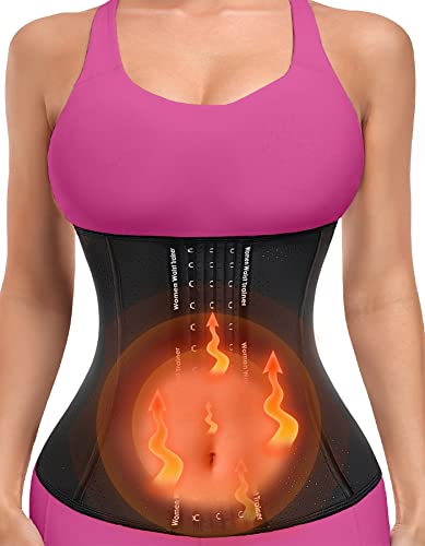 YADIFEN Corset Waist Trainer for Women, Latex Waist Cincher Workout Body Shaper Breathable Girdle Sport Belt