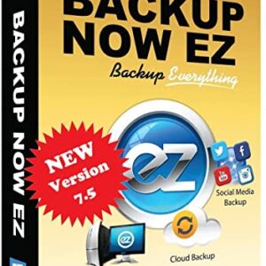 NTI Backup Now EZ 7 (for 3 Computers) | New Version 7.5 | PC Backup or Image Backup | Cloud Backup | File & Folder Backup | Scheduled Backup | Made in USA | Available in DOWNLOAD and CD-ROM