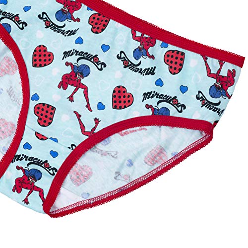 Miraculous Girls' Ladybug 7-Pack Underwear in Sizes 4, 6, 8, Multicolor/Assorted