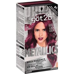 Got2b Metallics Permanent Hair Color, M85 Urban Fuchsia