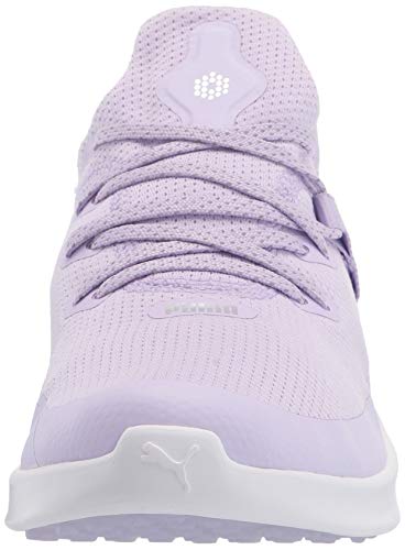 PUMA Women's Laguna Sport Golf Shoe, Light Lavender Silver White, 9