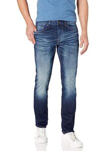 buffalo david bitton men's slim ash jeans, light medium indigo, 32x32