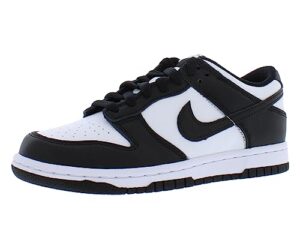 nike youth dunk low retro gs cw1590 100 panda - black/white - size 6.5y