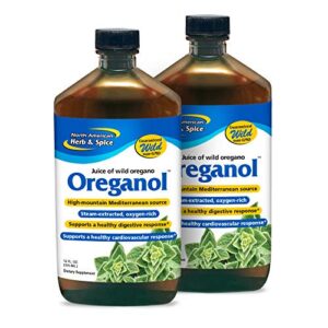 north american herb & spice oreganol p73 juice - 12 fl oz - pack of 2 - wild oregano oil - heart & digestive health - kidney, pancreas & liver support - non-gmo - 173 total servings