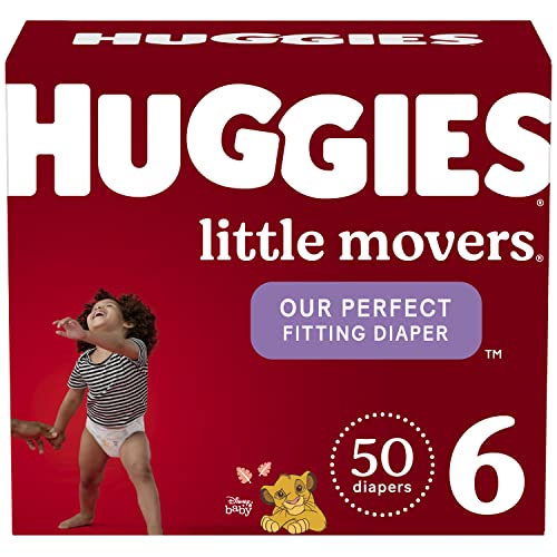 Huggies Little Movers Diapers, Size 6