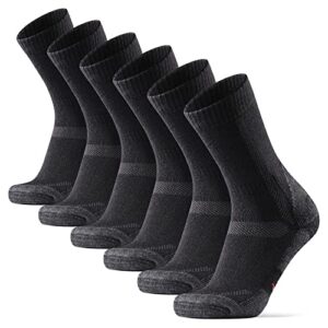 danish endurance merino wool hiking socks for men & women - moisture wicking hiking socks cushioned to prevent blisters and sore feet - small, medium, large sizes - 3 pair pack for men and women