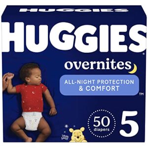 huggies overnites diapers, size 5