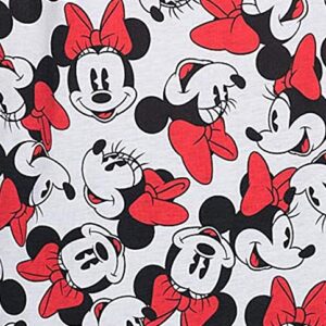 Disney Womens Plus Size T-Shirt Minnie Mouse All Over Print (White, 3X)
